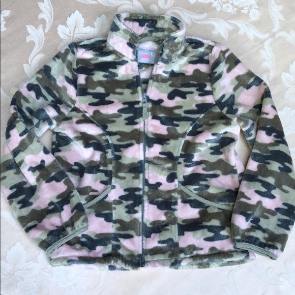 The Children's Place Other - Children’s Place Camouflage Faux Fur Jacket